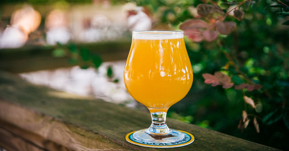 beautiful hazy ipa with greenery x