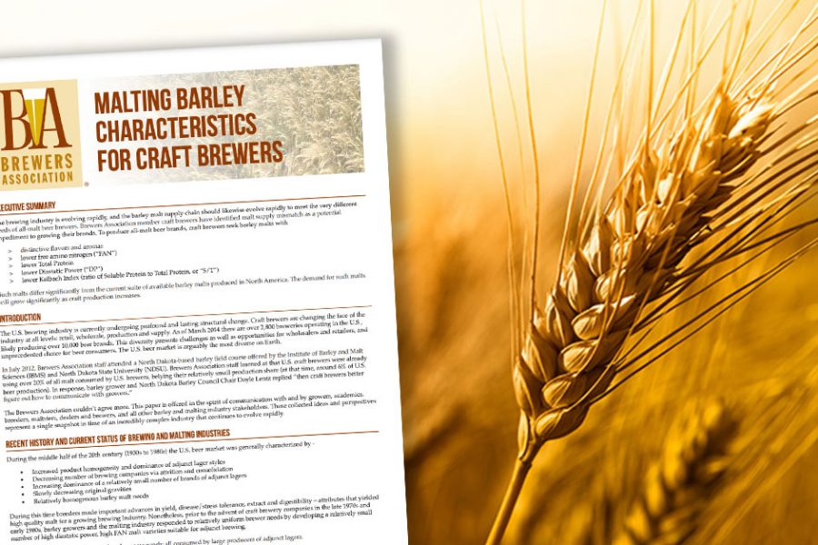 malting characteristics educational publication